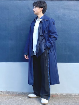 「SHAREEF（シャリーフ）のアイテム（スウェット）」を使った、ざわ_低身長男子styleさん（メンズ・163cm）の冬コーディネート