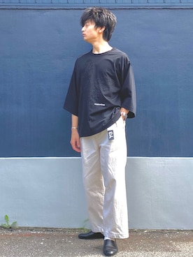 「COOLなこのコが仲間入り」｜「アイテム（スリッポン）」を使った、ざわ_低身長男子styleさん（メンズ・163cm）の夏コーディネート