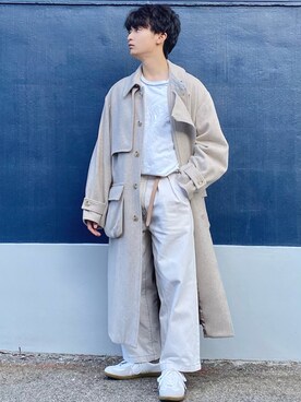 「SHAREEF（シャリーフ）のアイテム（スウェット）」を使った、ざわ_低身長男子styleさん（メンズ・163cm）の秋コーディネート