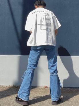 「LiNoH（リノー）のアイテム（パンツ）」を使った、ざわ_低身長男子styleさん（メンズ・163cm）の秋コーディネート