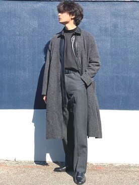 「Paul Smith（ポールスミス）のアイテム（スラックス）」を使った、ざわ_低身長男子styleさん（メンズ・163cm）の秋コーディネート