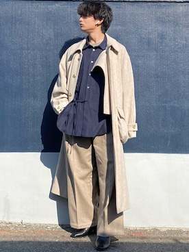 「RYO TAKASHIMA（リョウタカシマ）のアイテム（ジャケット/アウター）」を使った、ざわ_低身長男子styleさん（メンズ・163cm）の冬コーディネート