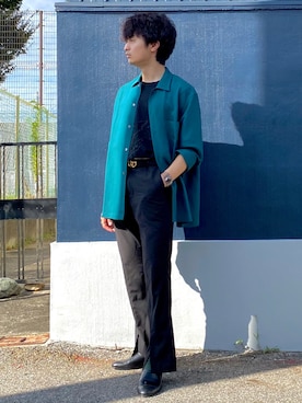 「GUCCI（グッチ）のアイテム」を使った、ざわ_低身長男子styleさん（メンズ・163cm）の夏コーディネート