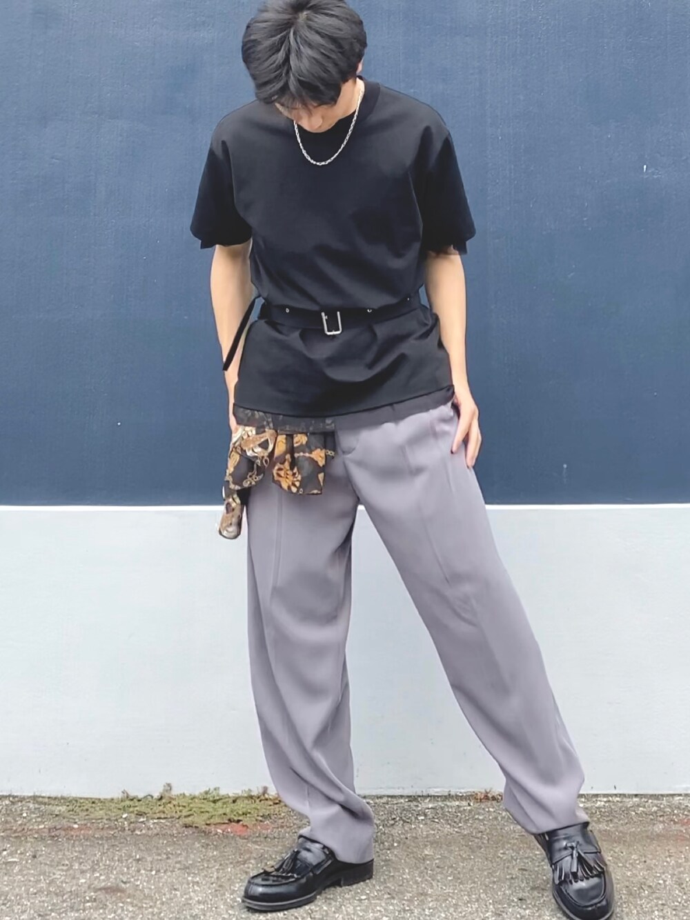 kolor（カラー）の「Kolor - ハイネック Tシャツ - men - コットン