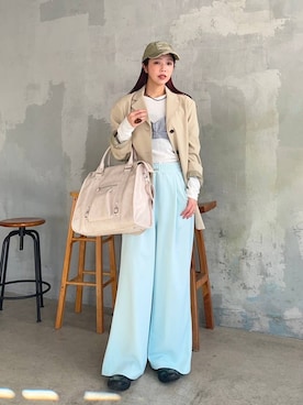 「JEANASIS（ジーナシス）のアイテム（ジャケット/アウター）」を使った、フィーさん（レディース・164cm）の冬コーディネート