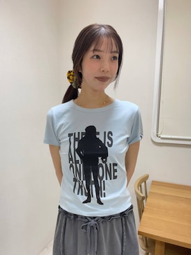 「JEANASIS（ジーナシス）のHEARTバンス/638853（バレッタ/ヘアクリップ、ブラウン系）」を使った、フィーさん（レディース・164cm）の春コーディネート