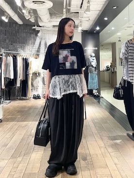 「JEANASIS（ジーナシス）のアイテム（パンツ）」を使った、フィーさん（レディース・165cm）の春コーディネート