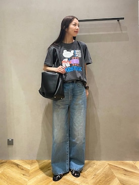 「eL（エル）のアイテム（シューズ）」を使った、フィーさん（レディース・165cm）の春コーディネート