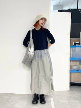 「JEANASIS（ジーナシス）のアイテム（ハット）」を使った、フィーさん（レディース・164cm）の秋コーディネート