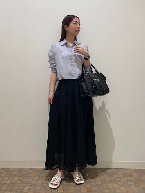 JEANASIS ニュアンスプリントフレアスカート ブラック Sサイズ JEANASIS｜ニュアンスプリントフレアスカート | Rakuten Fashion