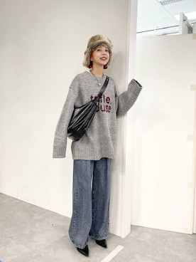 「JEANASIS（ジーナシス）のアイテム（キャップ）」を使った、フィーさん（レディース・164cm）の秋コーディネート