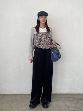 「アイテム（キャミソール、その他）」を使った、フィーさん（レディース・164cm）の秋コーディネート