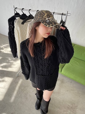 「JEANASIS（ジーナシス）のルーズFITロングブーツ/581263（ブーツ）」を使った、フィーさん（レディース・164cm）の秋コーディネート