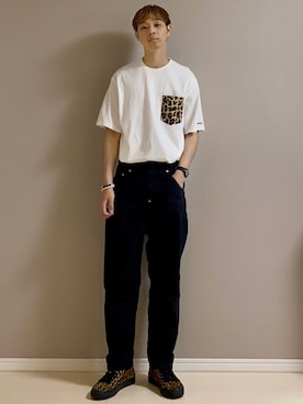 「RIOT FACETASM（ライオットファセッタズム）のアイテム」を使った、Honeyさん（メンズ・176cm）の夏コーディネート