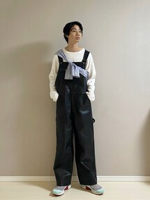 【FREAK'S STORE】 BIGMAC別注　PUレザーオーバーオール FREAK'S STORE】 BIGMAC別注 PUレザーオーバーオール - メルカリ