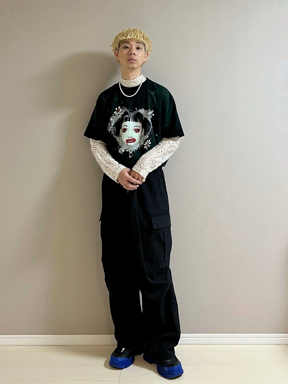 KIDILL（キディル）の「KIDILL/キディル/LHP別注 harlequin girl TEE 