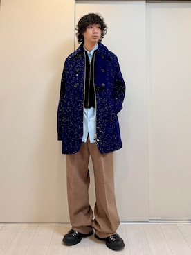 「GUCCI（グッチ）のアイテム」を使った、Honeyさん（メンズ・176cm）の冬コーディネート