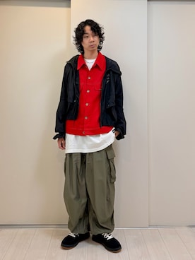 「MASU（エムエーエスユー）のアイテム」を使った、Honeyさん（メンズ・176cm）の冬コーディネート