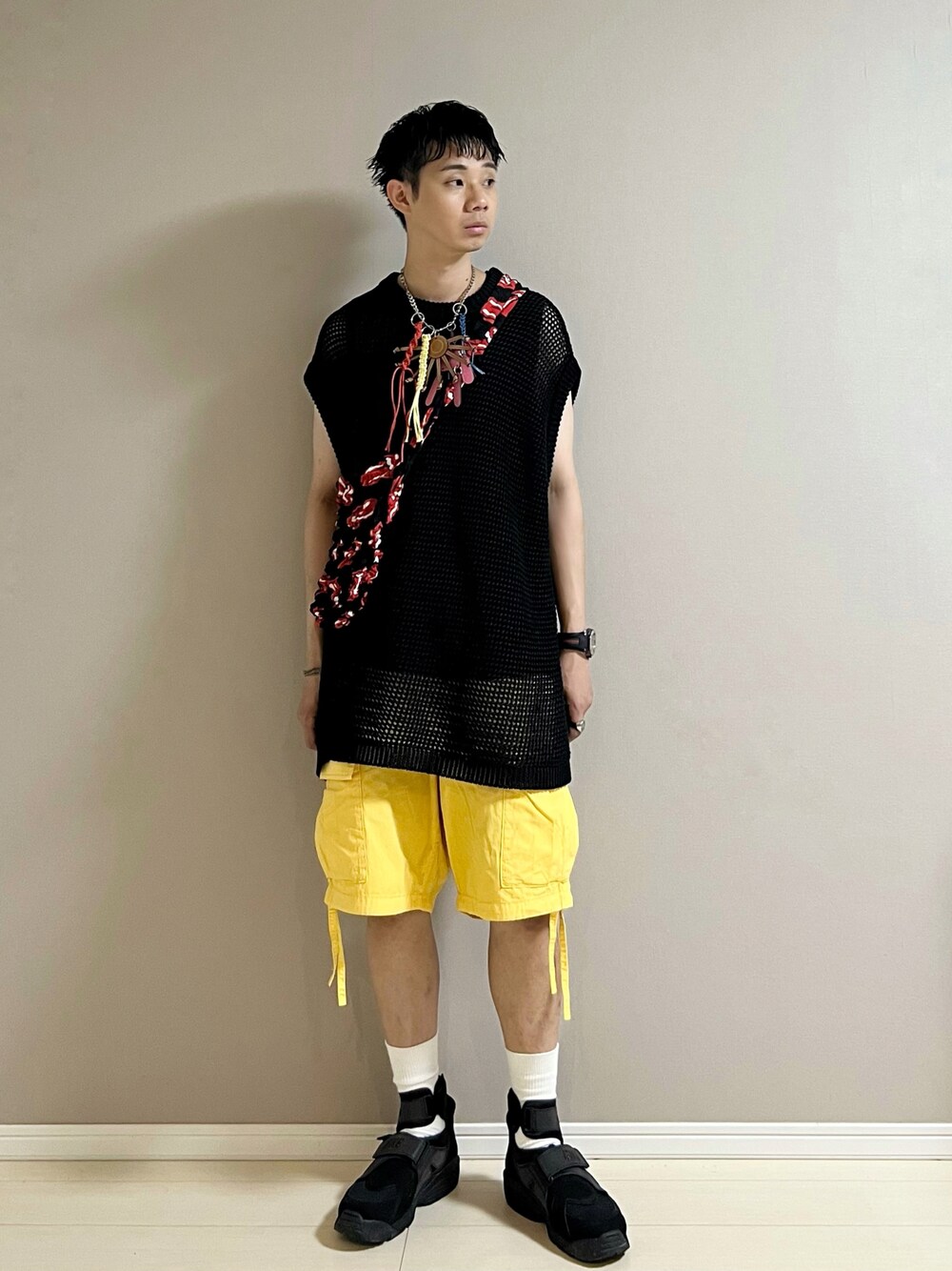 うさぎ(✱°⌂°✱) メゾンスペシャル フォトコラージュニットベスト うさぎ(✱°⌂°✱) メゾンスペシャル フォトコラージュニット