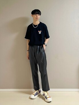 「MONKEY TIME（モンキータイム）のアイテム（アクセサリー）」を使った、Honeyさん（メンズ・176cm）の夏コーディネート