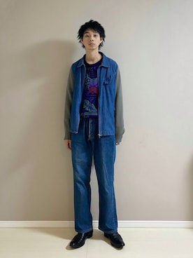 「ato（アトウ）のアイテム」を使った、Honeyさん（メンズ・176cm）の冬コーディネート