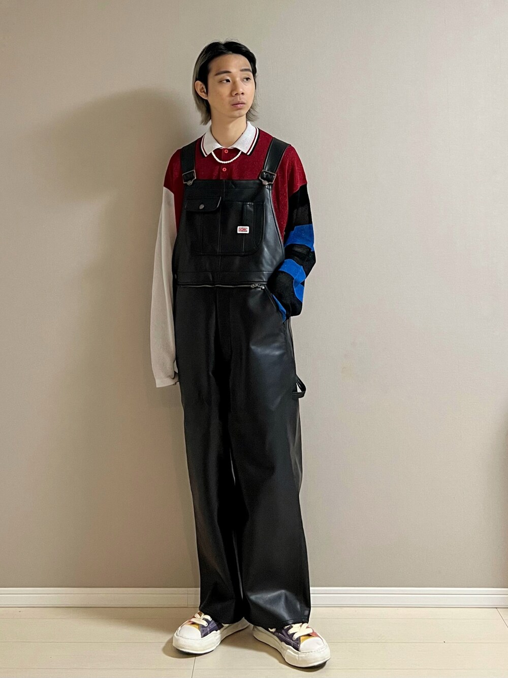 【FREAK'S STORE】 BIGMAC別注　PUレザーオーバーオール 1682846854_1000.jpg