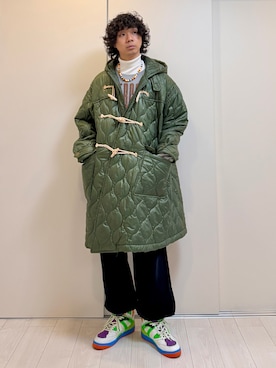 「UNDERCOVER（アンダーカバー）のアイテム」を使った、Honeyさん（メンズ・176cm）の冬コーディネート