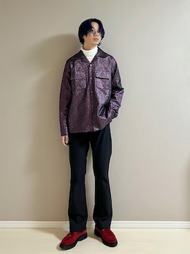 「SAINT LAURENT PARIS（サンローランパリ）のアイテム」を使った、Honeyさん（メンズ・176cm）の冬コーディネート