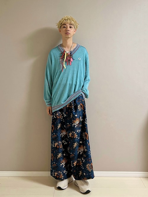 Fred Perry×Charles Jeffrey メッシュニット FRED PERRY