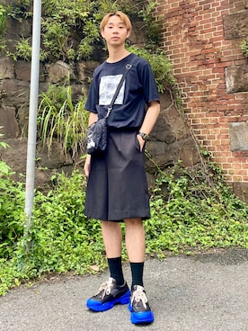 「DRESSEDUNDRESSED（ドレスドアンドレスド）のアイテム」を使った、Honeyさん（メンズ・176cm）の夏コーディネート
