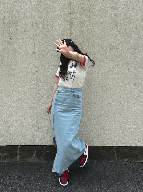 appeデニムスカートパンツ 夏でも履ける】Iラインデニムスカート | Jena espace