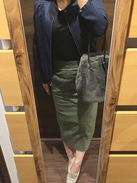 「7-ID concept.（セブンアイディ コンセプト）のアイテム」を使った、Apricotさん（レディース・154cm）の秋コーディネート