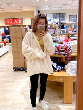 「GAP（ギャップ）のアイテム（その他アウター）」を使った、かなさん（レディース・154cm）の秋コーディネート