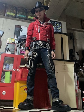 「アイテム（サングラス）」を使った、Takaya さん（メンズ・172cm）の秋コーディネート