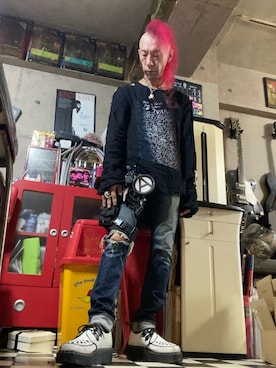 「アイテム（シューズ）」を使った、Takaya さん（メンズ・172cm）の夏コーディネート