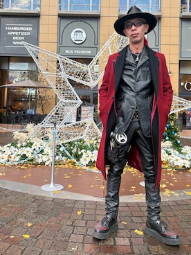 「アイテム（帽子）」を使った、Takaya さん（メンズ・172cm）の冬コーディネート