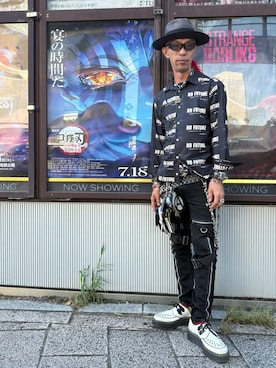「Dr. Martens（ドクターマーチン）のアイテム」を使った、Takaya さん（メンズ・172cm）の夏コーディネート