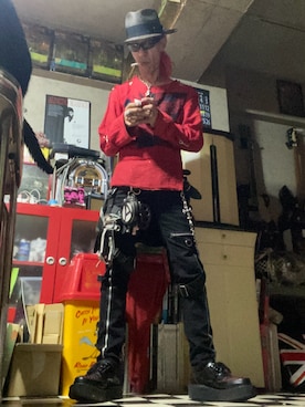 「アイテム（ファッション雑貨）」を使った、Takaya さん（メンズ・172cm）の夏コーディネート