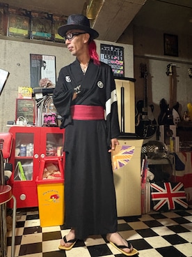 「RUDE GALLERY（ルードギャラリー）のアイテム（ハット）」を使った、Takaya さん（メンズ・172cm）の夏コーディネート