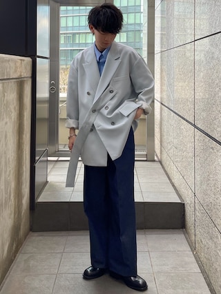ジャケット・アウター UJOH 6BW RIB COLLAR BELT JACKET UJOH 6BW RIB COLLAR BELT JACKET