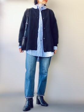 希々さん（レディース・157cm）の冬コーディネート