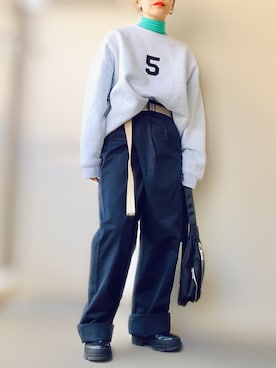 希々さん(レディース・157cm)の冬コーディネート