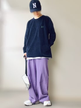 「Edie Tokyo（エディートーキョー）のアイテム」を使った、希々さん（レディース・157cm）の秋コーディネート