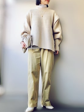 希々さん（レディース・157cm）の冬コーディネート