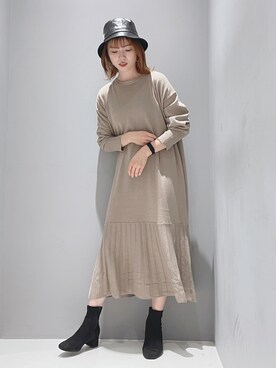 「beautiful people」｜「アイテム（その他）」を使った、hikaruさん（レディース・160cm）の秋コーディネート