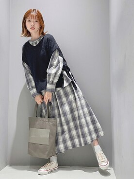 「beautiful people」｜「アイテム（その他）」を使った、hikaruさん（レディース・160cm）の秋コーディネート