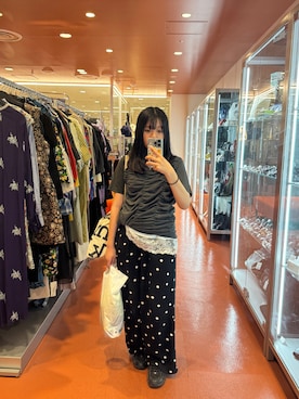 「アイテム（アンダーウェア）」を使った、まいこさん（レディース・153cm）の春コーディネート