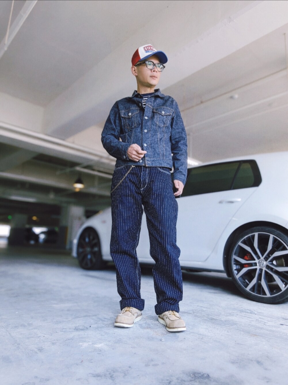 リアルマッコイズ &LEEコラボ デニムジャケット 濃紺 メンズ Gジャン 