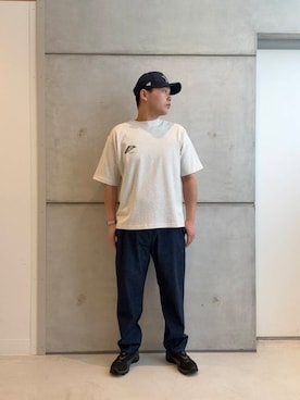 「Lee（リー）のアイテム（その他パンツ）」を使った、リョウスケさん（メンズ・180cm）の春コーディネート