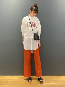 「カンゴール」｜nahoさん（レディース・166cm）の夏コーディネート